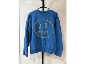 Drew House Small  Blue Smiley Face Sweatshirt
